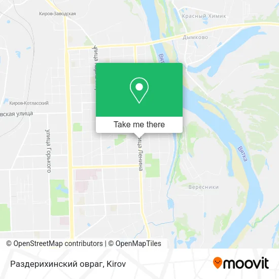 Раздерихинский овраг map