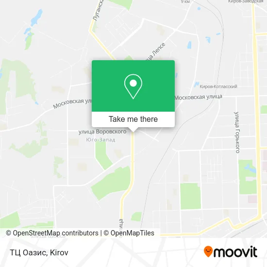 ТЦ  Оазис map