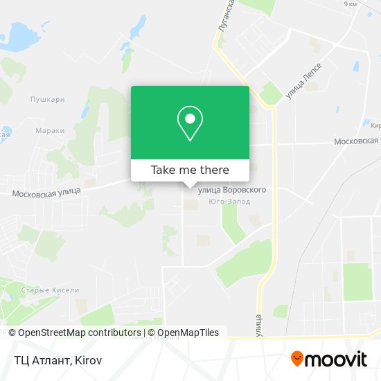 ТЦ  Aтлант map