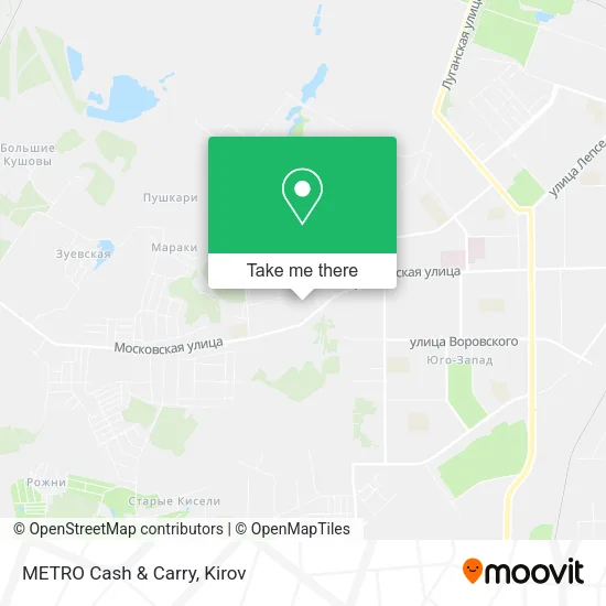 METRO Cash & Carry map