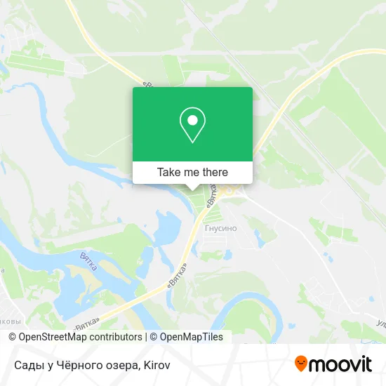 Сады у Чёрного озера map