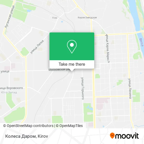 Колеса Даром map