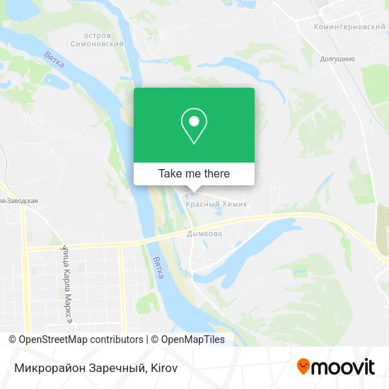 Микрорайон  Заречный map