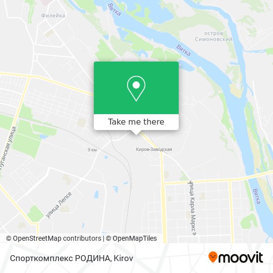 Спорткомплекс  РОДИНА map