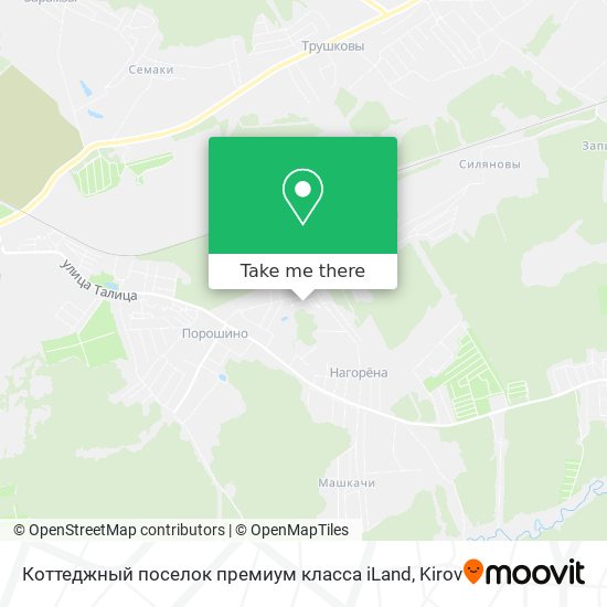 Коттеджный поселок премиум класса iLand map