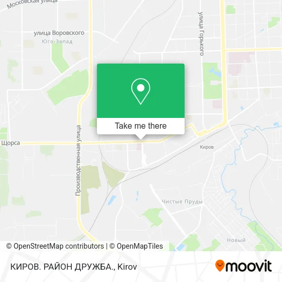 КИРОВ. РАЙОН ДРУЖБА. map