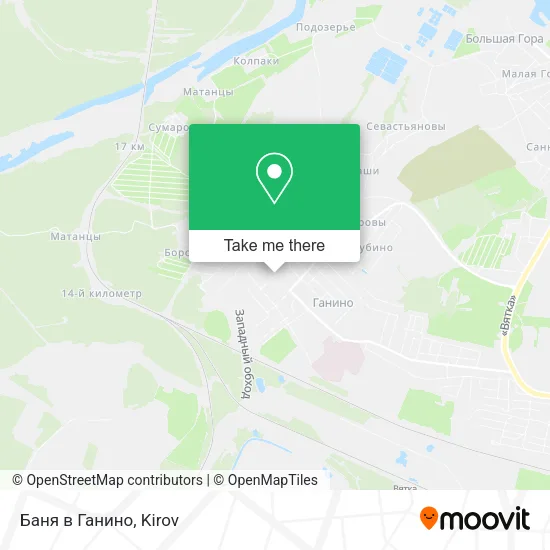 Баня в Ганино map