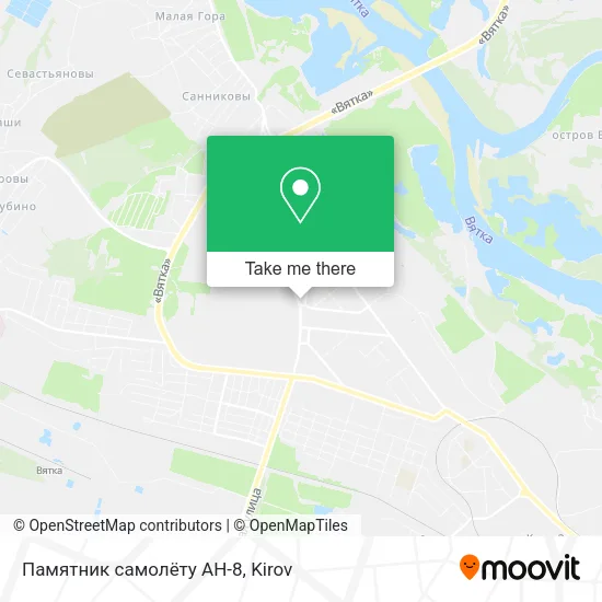 Памятник самолёту АН-8 map