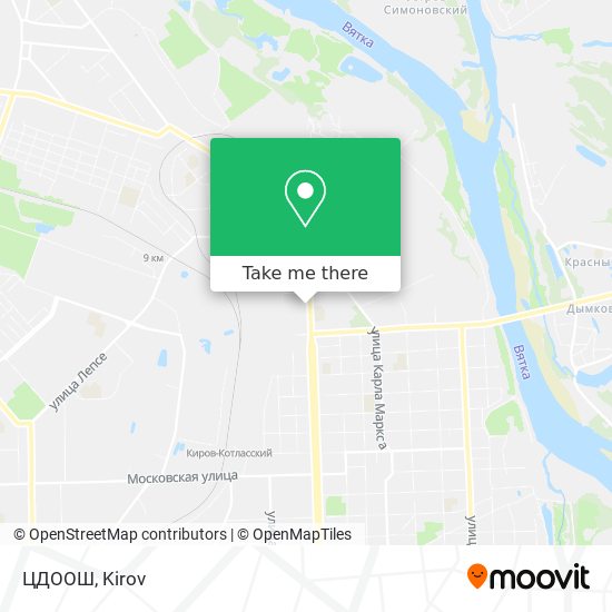 ЦДООШ map