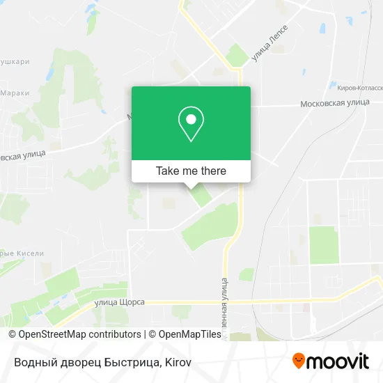 Водный дворец  Быстрица map