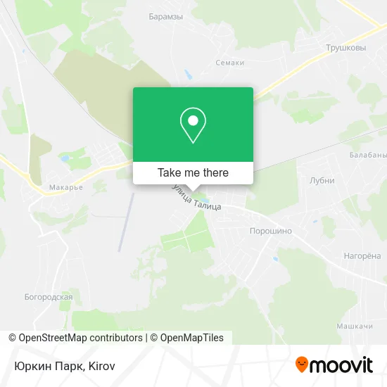 Юркин Парк map