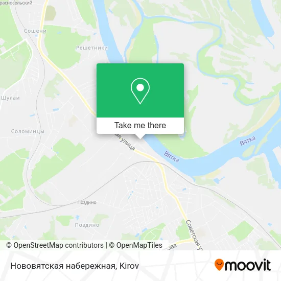 Нововятская набережная map