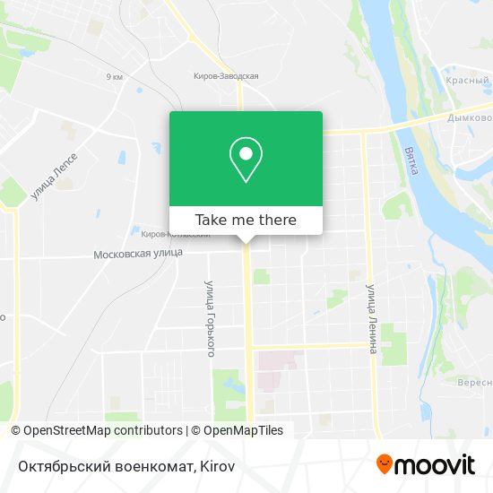 Октябрьский военкомат map