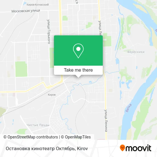 Остановка кинотеатр  Октябрь map