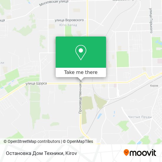 Остановка Дом Техники map