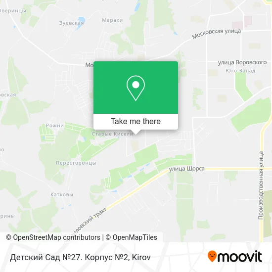 Детский Сад №27. Корпус №2 map