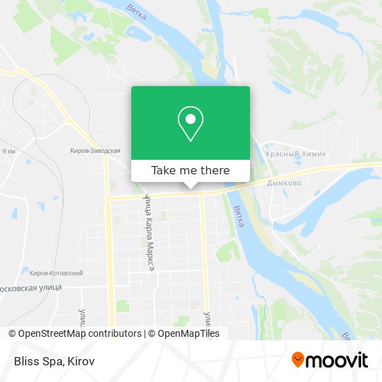 Bliss Spa map
