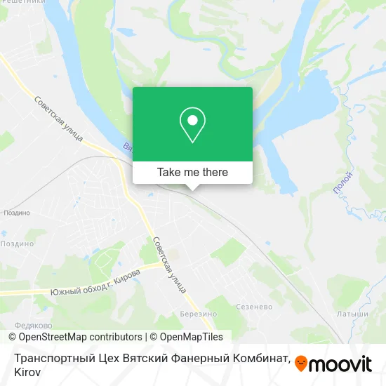 Транспортный Цех Вятский Фанерный Комбинат map