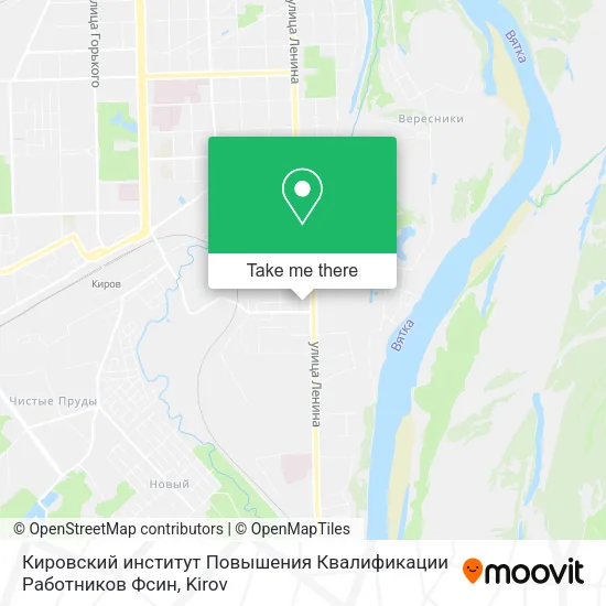 Кировский институт Повышения Квалификации Работников Фсин map