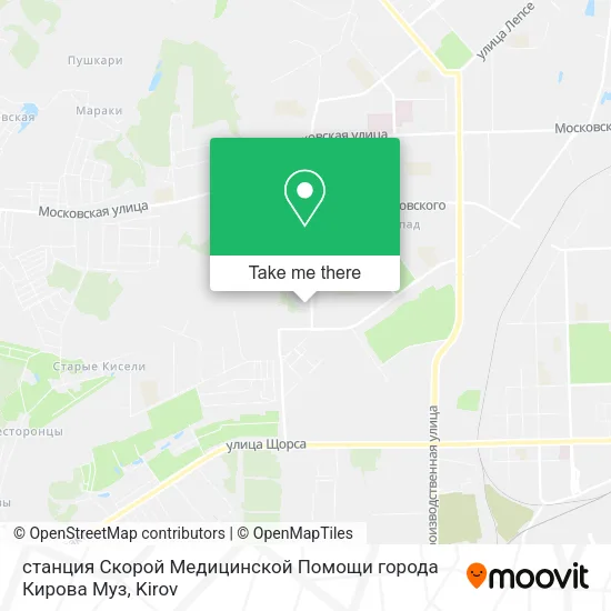 станция Скорой Медицинской Помощи города Кирова Муз map