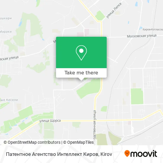 Патентное Агентство Интеллект Киров map