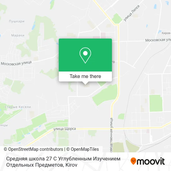 Средняя школа 27 С Углубленным Изучением Отдельных Предметов map
