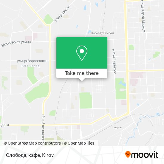 Слобода, кафе map