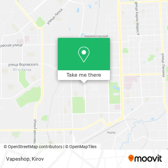 Vapeshop map