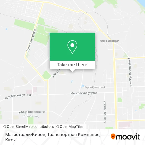 Магистраль-Киров, Транспортная Компания map