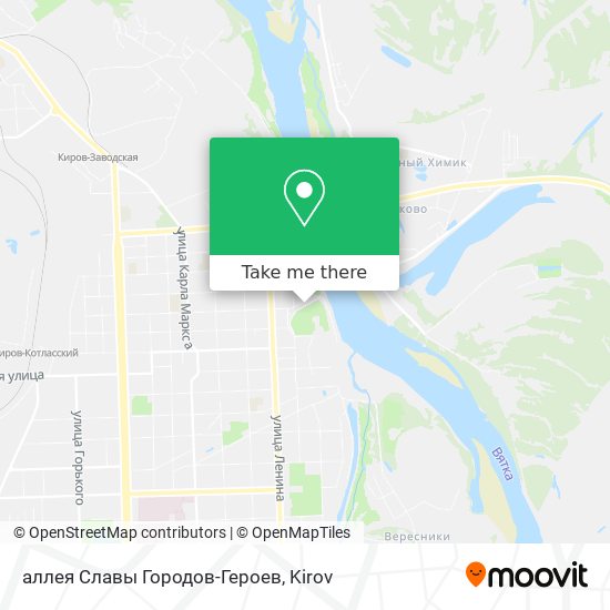 аллея Славы Городов-Героев map
