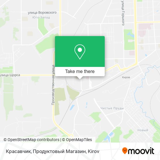 Красавчик, Продуктовый Магазин map