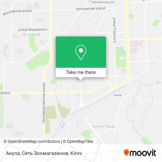 Акула, Сеть Зоомагазинов map