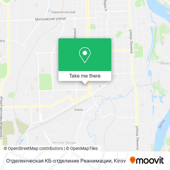 Отделенческая КБ-отделение Реанимации map