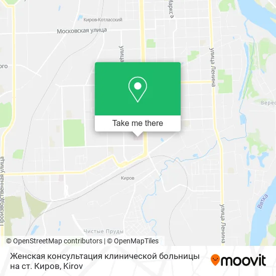Женская консультация клинической больницы на ст. Киров map