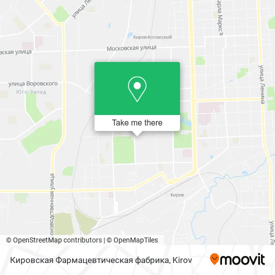 Кировская Фармацевтическая фабрика map