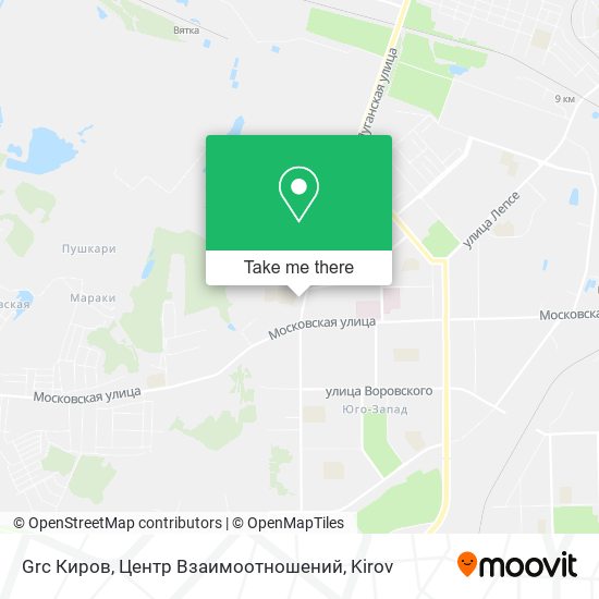 Grc Киров, Центр Взаимоотношений map