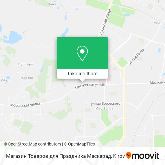 Магазин Товаров для Праздника Маскарад map