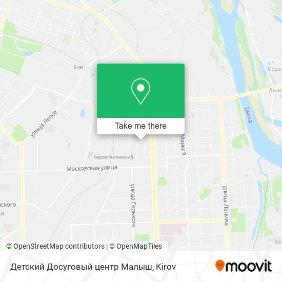 Детский Досуговый центр Малыш map