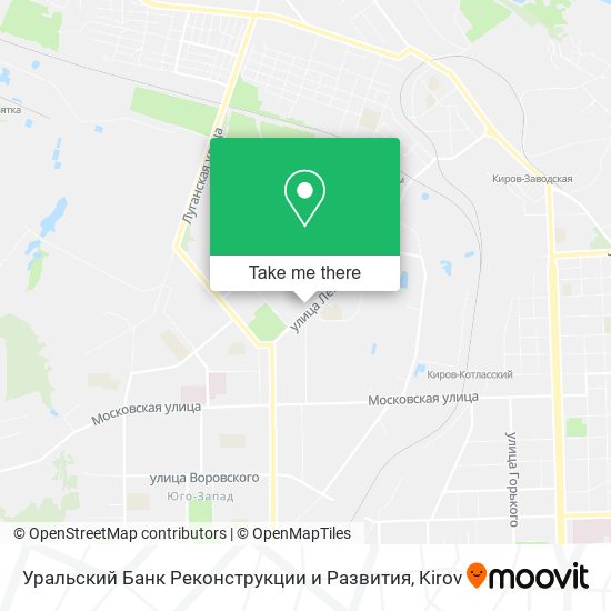 Уральский Банк Реконструкции и Развития map