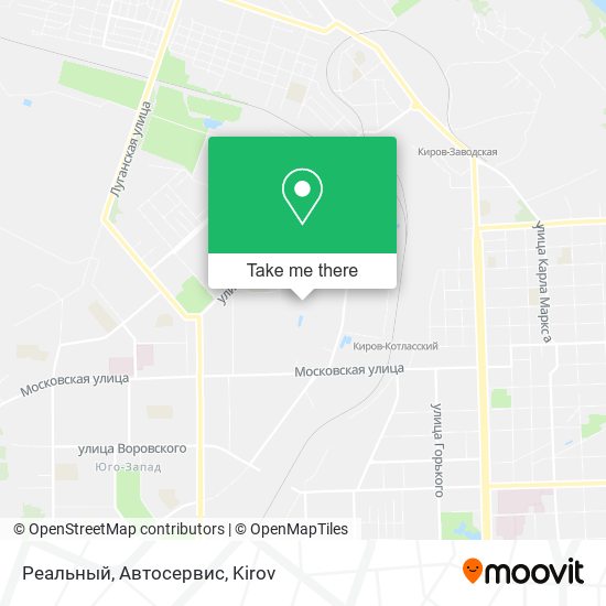 Реальный, Автосервис map