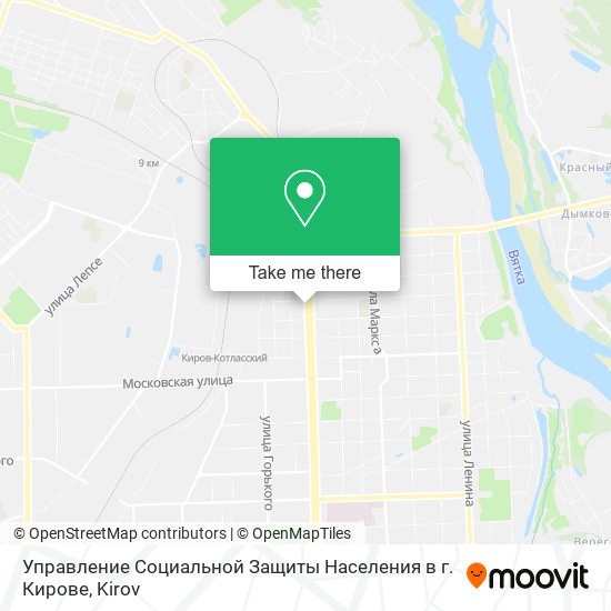 Управление Социальной Защиты Населения в г. Кирове map