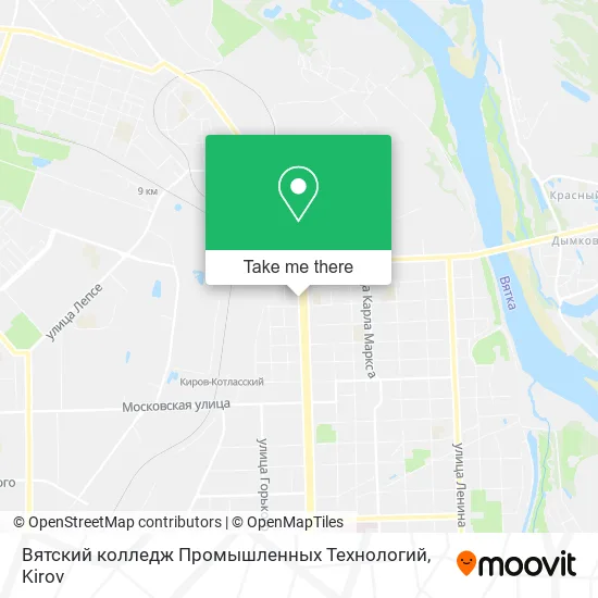 Вятский колледж Промышленных Технологий map
