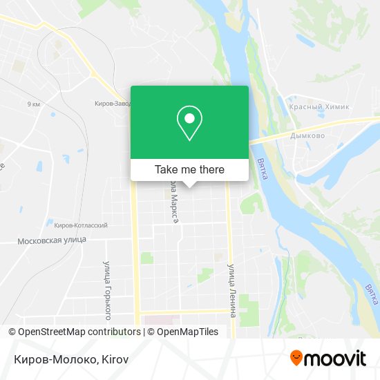 Киров-Молоко map