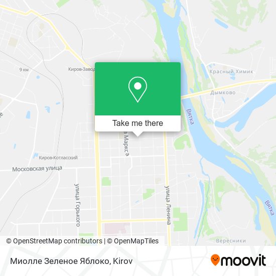 Миолле Зеленое Яблоко map