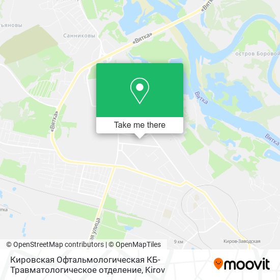 Кировская Офтальмологическая КБ-Травматологическое отделение map