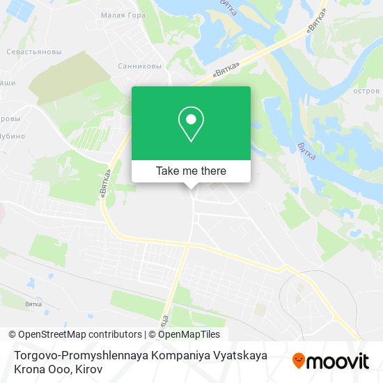 Torgovo-Promyshlennaya Kompaniya Vyatskaya Krona Ooo map