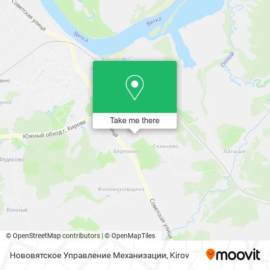 Нововятское Управление Механизации map