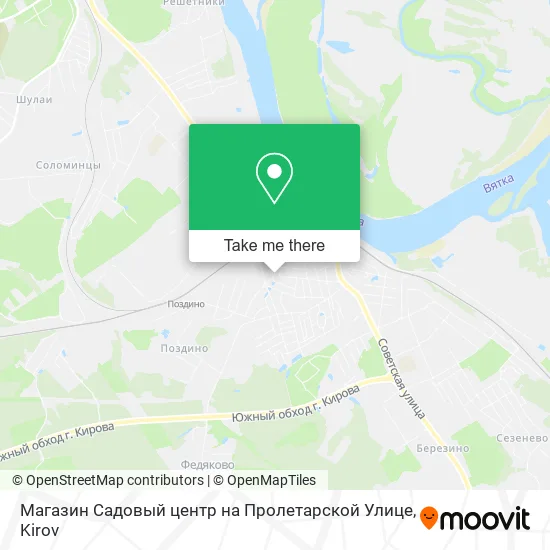 Магазин Садовый центр на Пролетарской Улице map