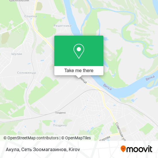 Акула, Сеть Зоомагазинов map