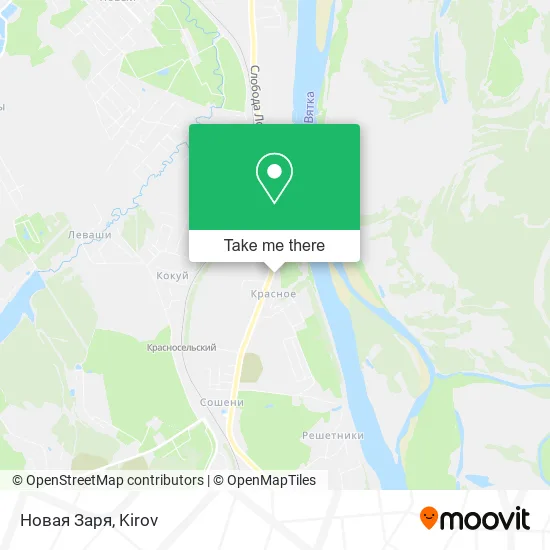 Новая Заря map